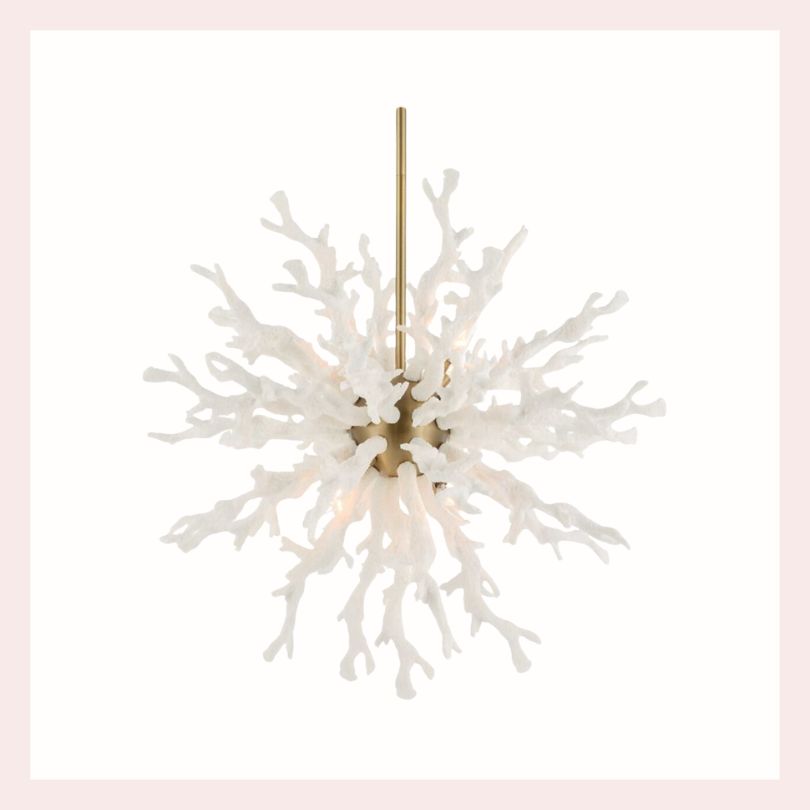 White Coral Branch Chandelier