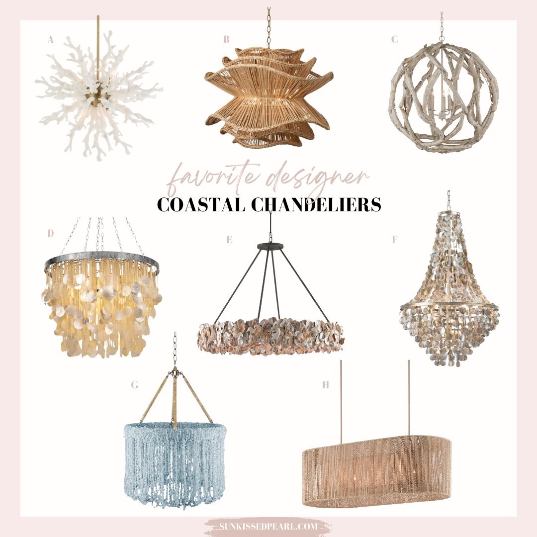 favorite designer coastal chandeliers