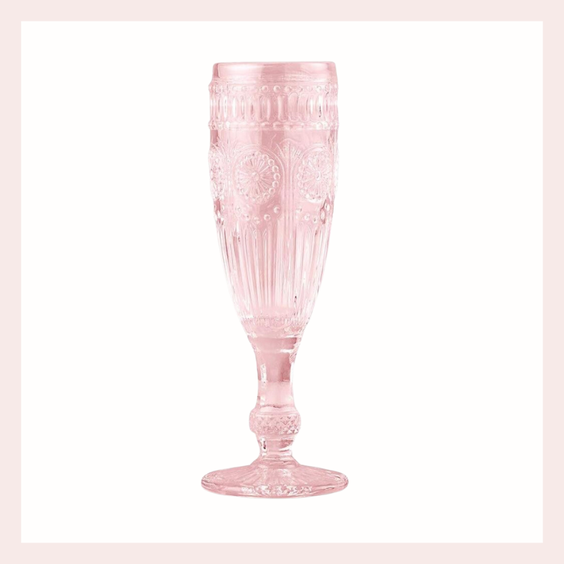 champagne flute pink