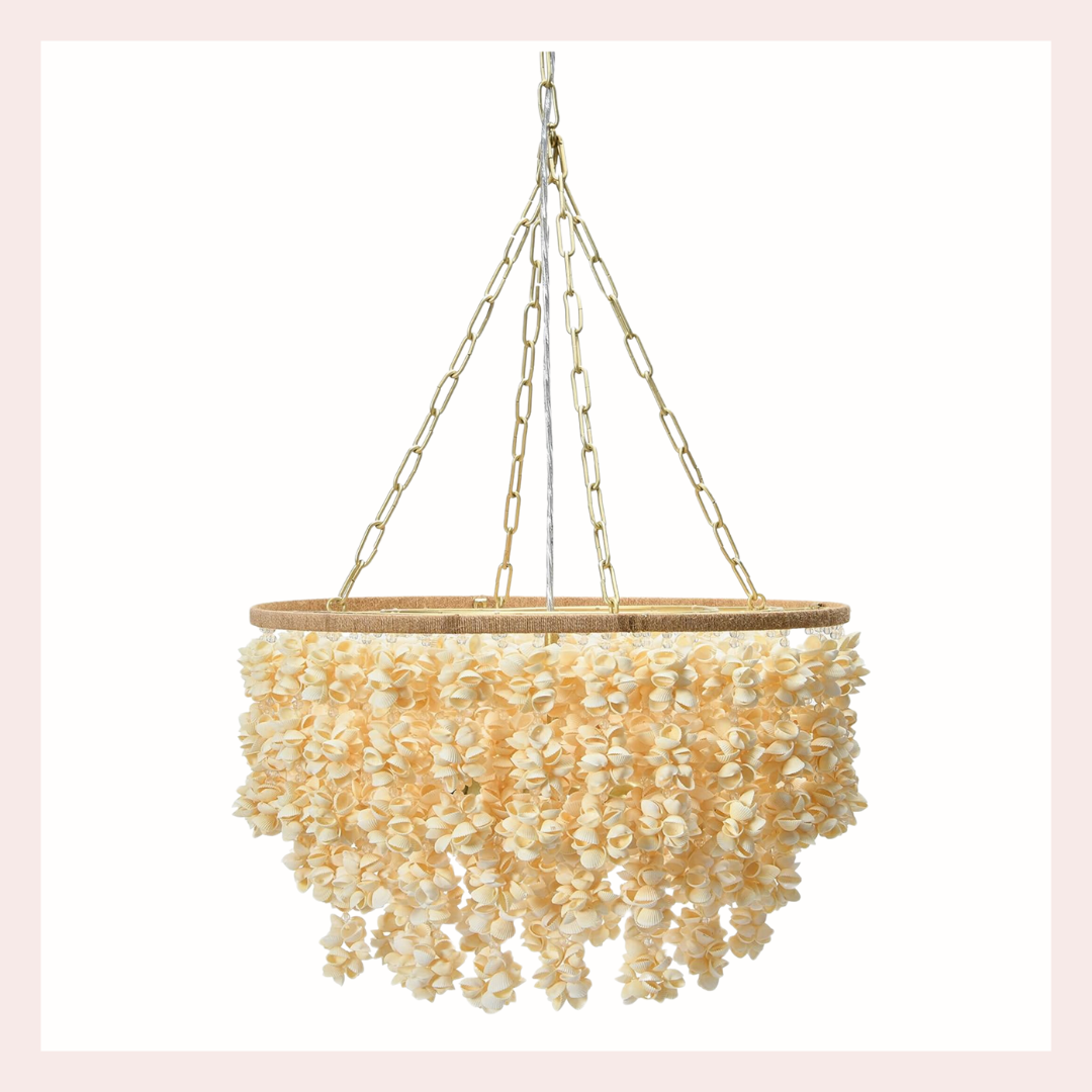 shells and rope chandelier