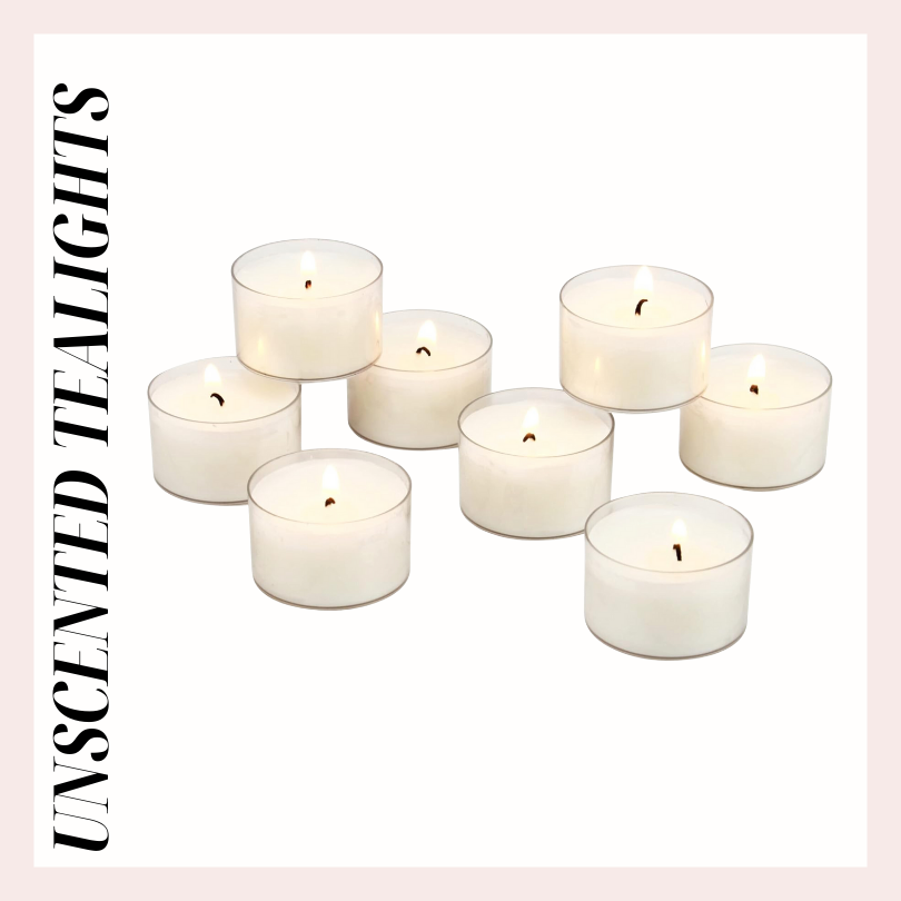 unscented tealight candles