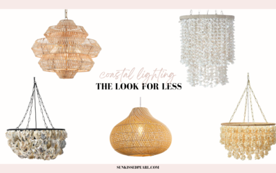 coastal lighting finds: the look for less